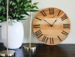 Flat Sawn 18" Sycamore Hardwood Wall Clock (in stock)