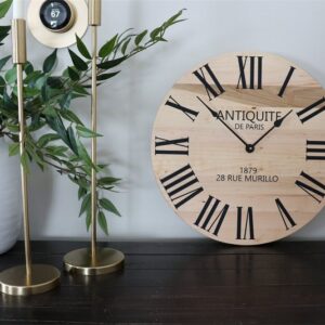 Large 18" French Style Maple Wall Clock (in stock)
