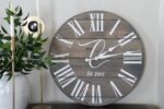 Large Customized Grey Wall Clock