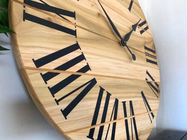 Large 26" Solid Poplar Hardwood Farmhouse Wall Clock (in stock)