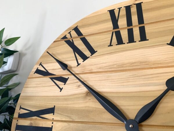 Large 26" Solid Poplar Hardwood Farmhouse Wall Clock (in stock)