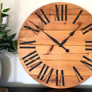 Large Alder Wall Clock