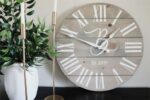 Large Customized Grey Wall Clock