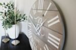 Large Customized Grey Wall Clock